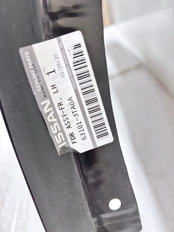 NEW 2013-15 Nissan Altima Front Left Fender OEM Genuine 63101-3TA0A - Image 22