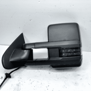 2003-06 Chevy Silverado Front Left Heated Black Tow Mirror Assembly